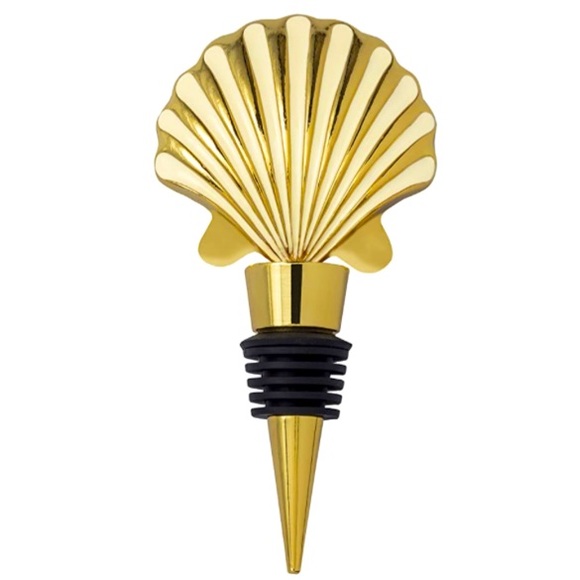 Lilly Pulitzer Gold Wine Stopper Shell Scale Up NWT - Picture 1 of 8